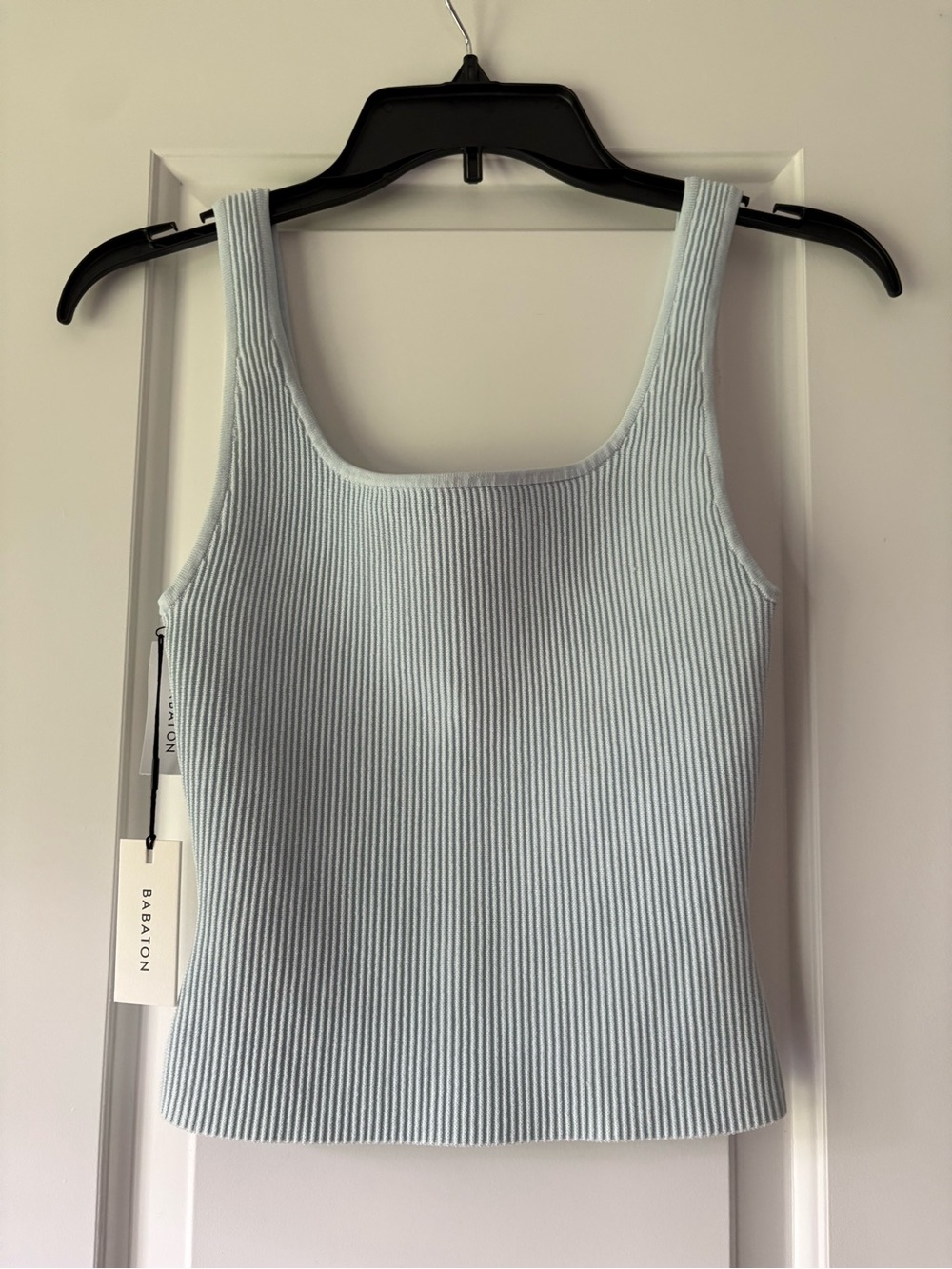 NWT Aritzia light blue sculpt knit Ribbed Tank